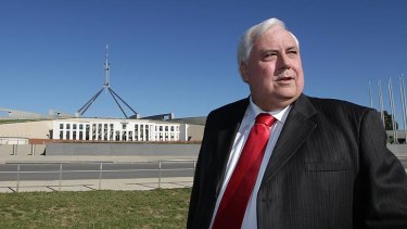Clive Palmer is heading for Canberra.