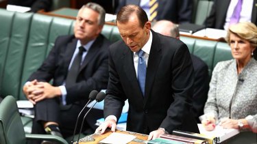 Prime Minister told Parliament that Senator Sinodonis had done the "right and decent thing" by stepping aside.