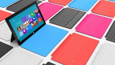 On the way ... a Microsoft Surface running Windows 8 Pro will go on sale in January.