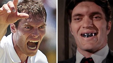 Separated at birth?: Chris Tremlett and Jaws.