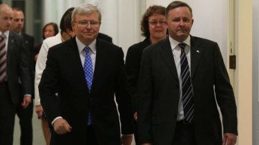 New team: Kevin Rudd and Anthony Albanese.