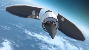 The Falcon hypersonic HTV-2 aircraft.