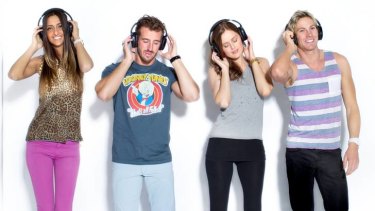Mode Talent's Alana, Aaron, Charlotte and Nick feel the silent disco.