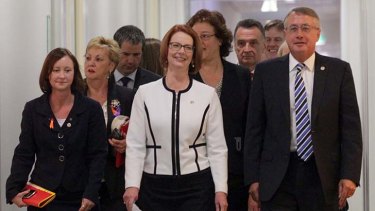 Success: The Gillard team.