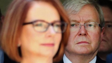 Prime Minister Julia Gillard and Kevin Rudd.
