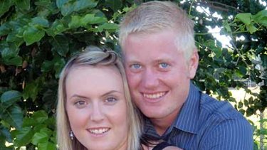Jacob Moerland with his fiancee Kezia Muccahy.