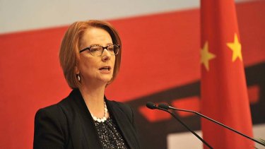 "We know a rapidly urbanising nation like China finds a welcome friend in a nation rich in coal and iron-ore like Australia": Julia Gillard.