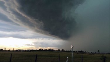 This week's storm as it rolled in over Camden, NSW.