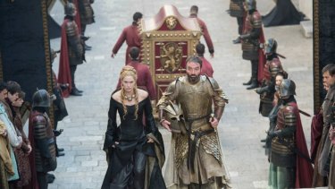 Cersei and Meryn Trant in Game of Thrones season 5.