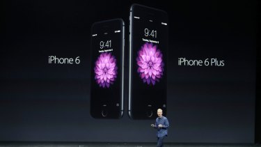 Apple CEO Tim Cook introduces the new iPhone 6 and iPhone 6 Plus.