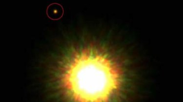 This image is believed to be the first of a planet orbiting a sun-like star.