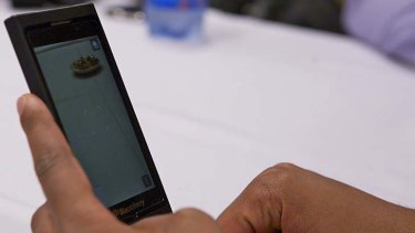 Hands on with RIM's Dev Alpha B prototype smartphone.