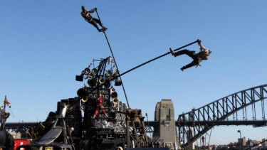 Stuntman at the Sydney Opera House premiere: Most of the action in <i>Mad Max: Fury Road</i> was performed for real.