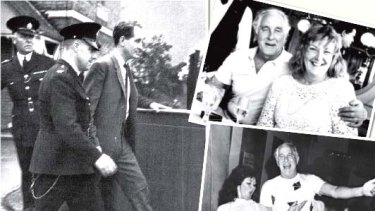 Behind bars ... (clockwise from main) Ronald Biggs being taken to Aylesbury court; with Charmian Brent in 1985; Raimunda and Biggs at his 20-years-of-freedom party in Rio de Janeiro on October 29, 1985.