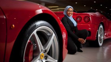 Brisbane university student Yassmin Abdel-Magied, 19, has a passion for fast cars, especially Ferraris: “I just became enamoured with these beautiful machines.’’