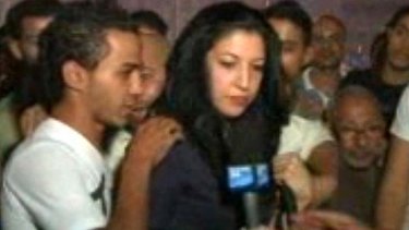 Groped ... Sonia Dridi was attacked after her live broadcast.