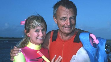 "Oz Jacques Cousteau" ... Ron Taylor and his wife Valerie in a file picture.