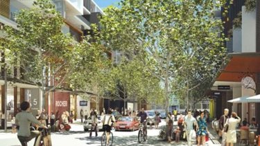 Sprucing up the city ... an artist's impression of the urban renewal project in Green Square.