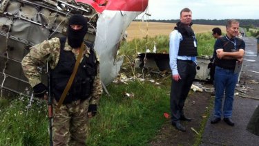 Alexander Hug visits the crash site in Ukraine.