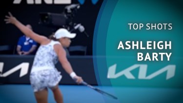 A look at the best shots from Ashleigh Barty at this year's Australian Open