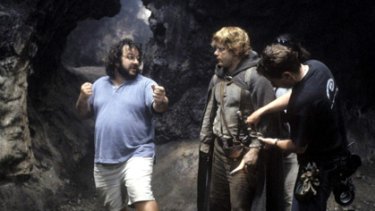 Peter Jackson directs a scene from Lord of The Rings.