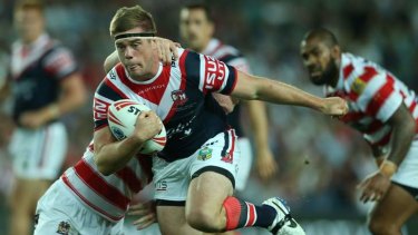 International flavour: French recruit Remi Casty was solid on debut for the Roosters.