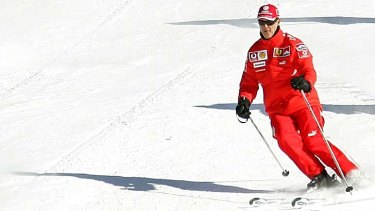 Critically injured ... Michael Schumacher skis in the northern Italian resort of Madonna Di Campiglio in January 2005.