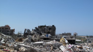 The Najjar house. The family has lost 37 members, eight in one airstrike on July 30.