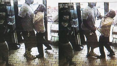 CCTV footage released by Ferguson police that they claim shows Michael Brown involved in a robbery minutes before he was shot.