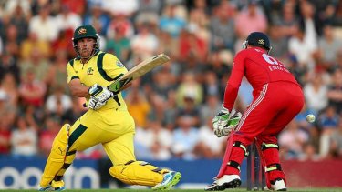 Aaron Finch's innings launched Australia to their highest ever score in Twenty20 internationals.