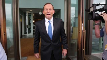 "The public has spoken and the bill is now dead"....Opposition Leader Tony Abbott speaks to the media on Thursday morning.