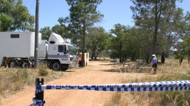 A search of a Badgingarra property in relation to Hayley Dodd's case.