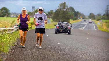 On the  move: Janette Murray-Wakelin and husband Alan.