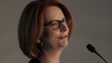 Prime Minister Julia Gillard has taken a swipe at commenters ''talking down'' the economy in a speech to CEDA.