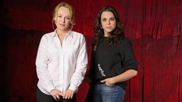 Susie Porter (left) and director Leticia Caceres during rehearsals for Death and the Maiden.