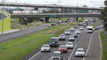 traffic congestion uber crawl slowed melbourne trip shows projects data tullamarine freeway western ring build north road wylie angela credit