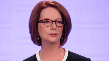 Called the election ... Prime Minister Julia Gillard.