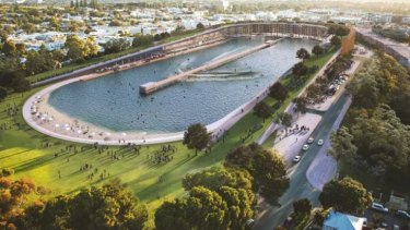 The man behind the plan said the park would bring an end to 'Perth's rubbish swell'