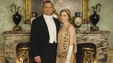 The initial gaffe ... The publicity image released by Downton Abbey.