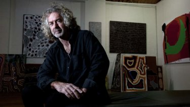 Writing on the wall: Michael Powell, director of Ochre gallery in Collingwood, expects he'll have to close down. 'You can only bleed for so long before it's over.'