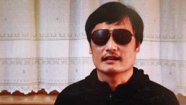 Blind human rights advocate Chen Guangcheng.