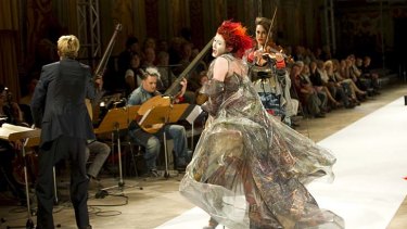 Fun but not frivolous ... opera makes a fashion statement in an earlier performance.