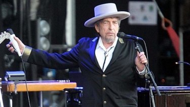 Bob Dylan performing in France in May.