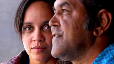 ''I'm just trying to tell the audience about our struggle'' ... Aboriginal playwrights Jada Alberts and Billy McPherson who are taking part in Yellamundie festival.