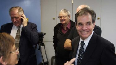 David verus Goliath ... Ron Williams, right, has sent the government back to the drawing board over the High Court's ruling that the funding of the chaplaincy program according to a set of government guidelines was insufficient.