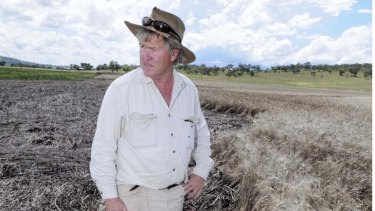 "We had to abandon the harvesting as the storms approached to get the machinery and harvested grain back under cover" ... wheat farmer Xavier Martin.