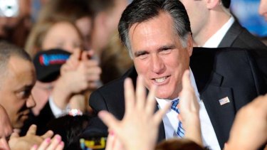 Republican presidential candidate, Mitt Romney in Nevada.
