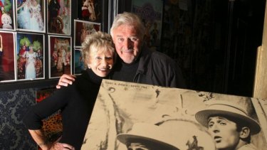 Terry Gill and Carole Ann Gill at the Tivoli Theatre in Melbourne.