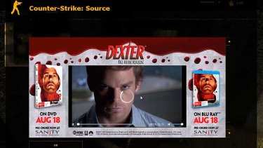 The show Dexter gets a plug via Pinion in Counter-Strike: Source.