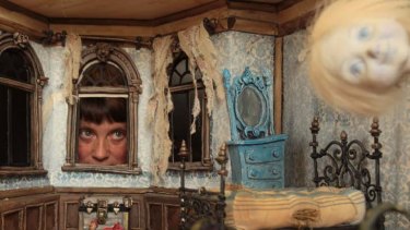 Curiouser and curiouser ... children's author Sarah Davis created a crumbling Victorian mansion to illustrate Sounds Spooky.